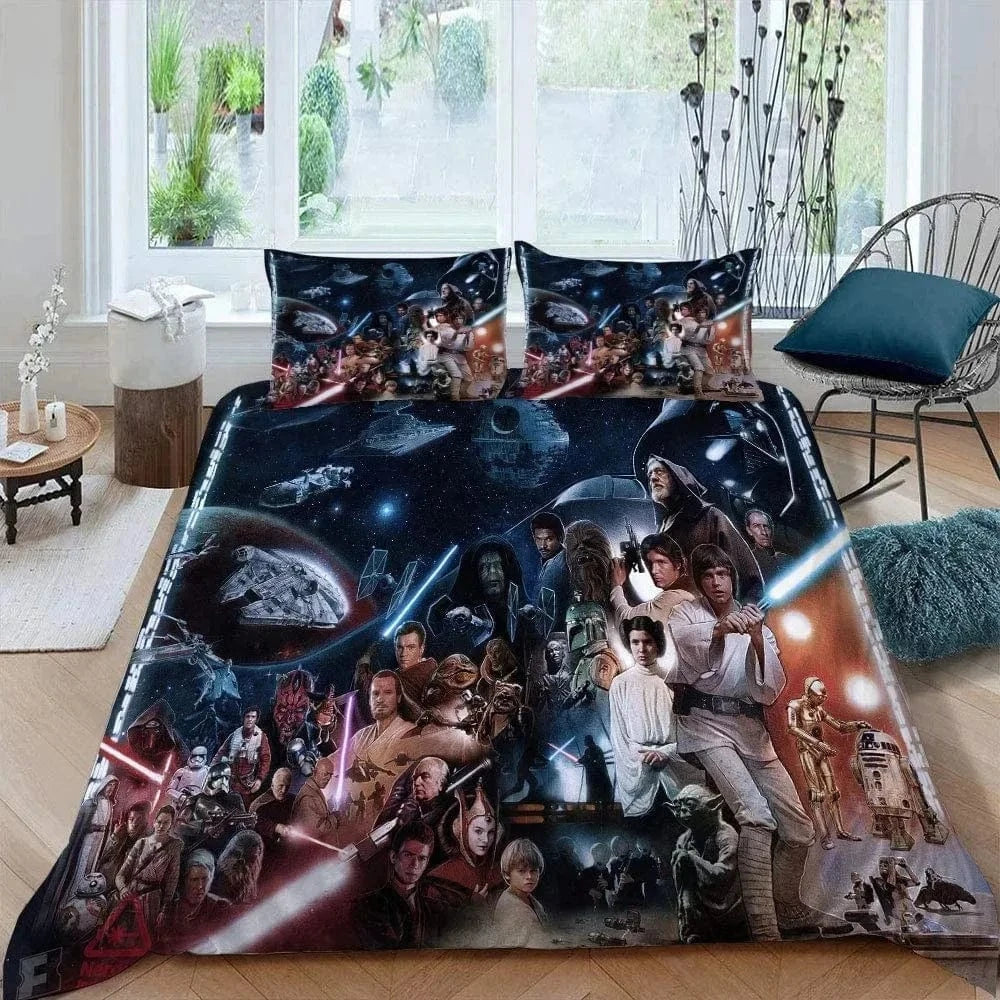 Canvanation F / 228x228cm Housse De Couette - 3D Yoda Darkvador Star