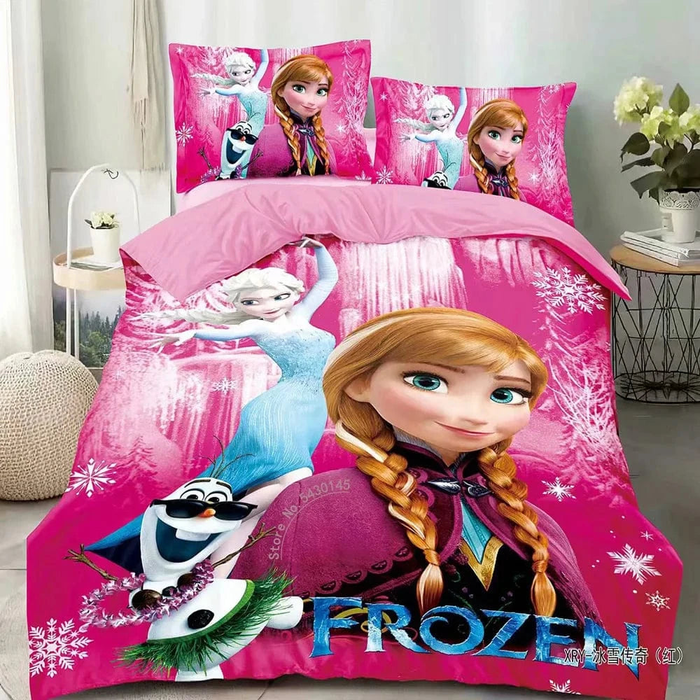 Canvanation Housse De Couette - Disney Frozen Elsa Raiponce Princess Fille Garçon