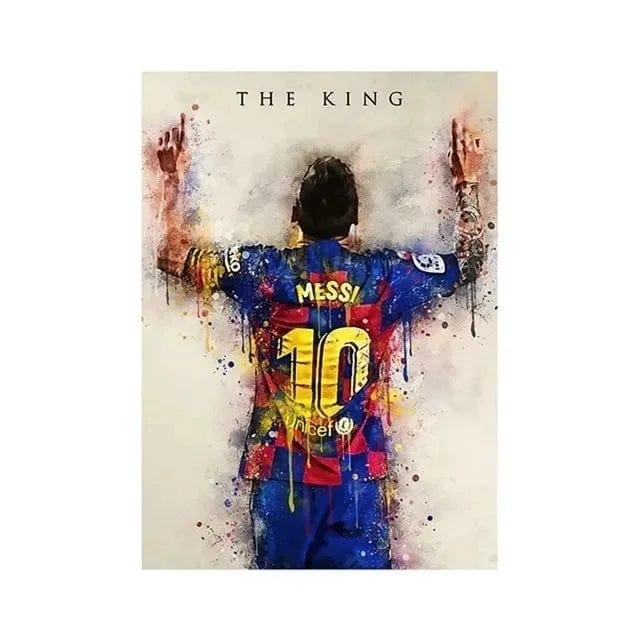 Canvanation 13 / 40x50CM Poster Football Stars Messi Ronaldo