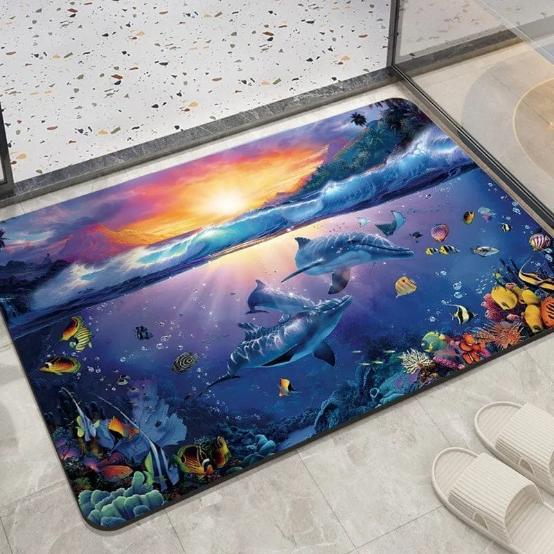 Canvanation 8 / 50x80cm Tapis De Chambre - Thème Océan