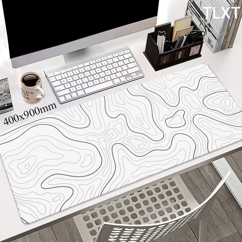 Canvanation White WA00614(1) / 400x900x3mm Tapis De Souris - Noir Et Blanc