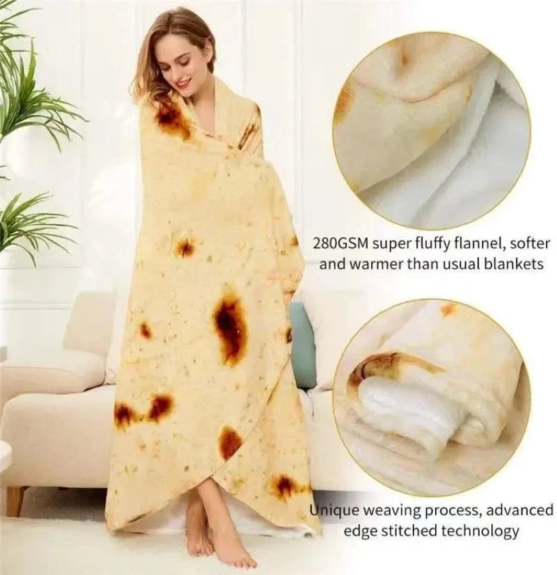 Canvanation Couverture Polaire Crêpe Nourriture