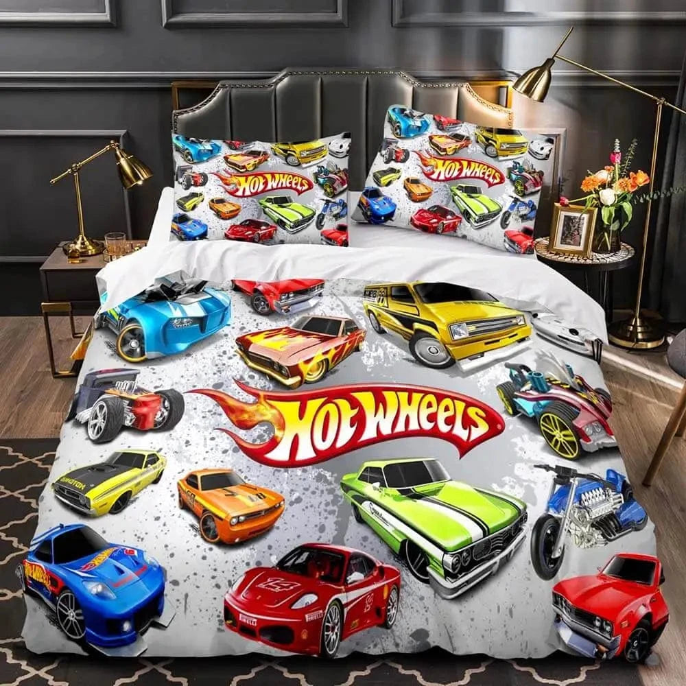 Canvanation 7 / US Twin 172x218 Cm Housse De Couette - Hot Wheel 3D