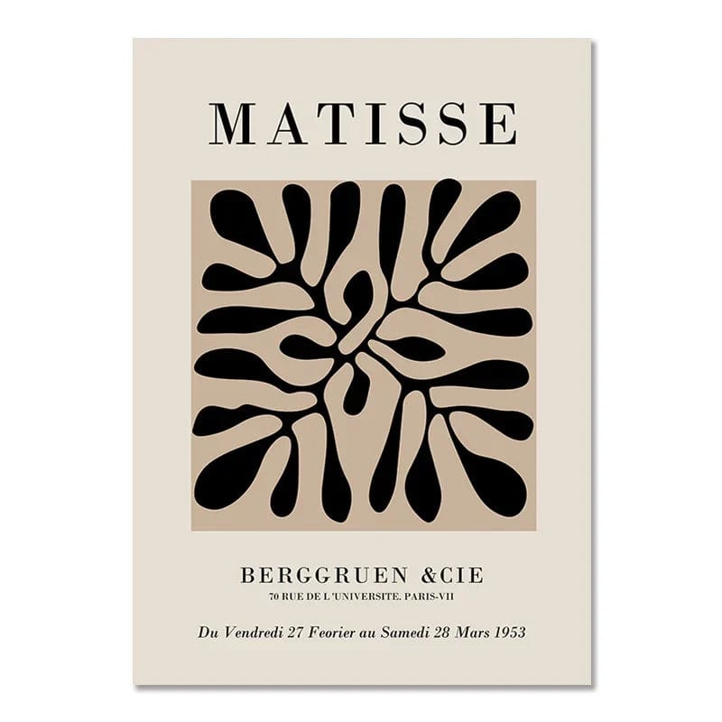 Canvanation S3DH0719783-03 / 40x60cm Affiche Abstrait Boheme Noir Et Blanc