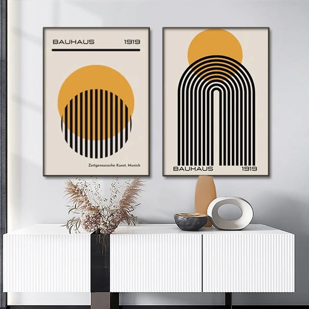 Canvanation Affiche Bauhaus Moderne Salon