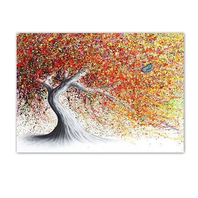 Canvanation 7 / 80x120cm Affiche - Arbre De Vie Coloré Gustave Klilmt
