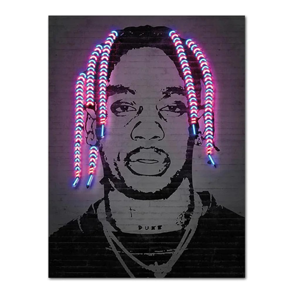 Canvanation Style1 / 40X60cm Affiche Neon Rap Pop Art
