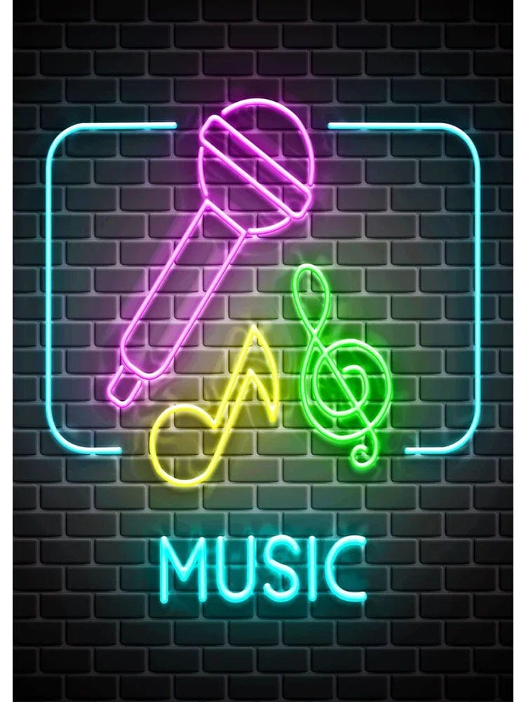 Canvanation 40X60cm / ZSH0084-12 Affiche Neon Jeux Citation Musique Rock
