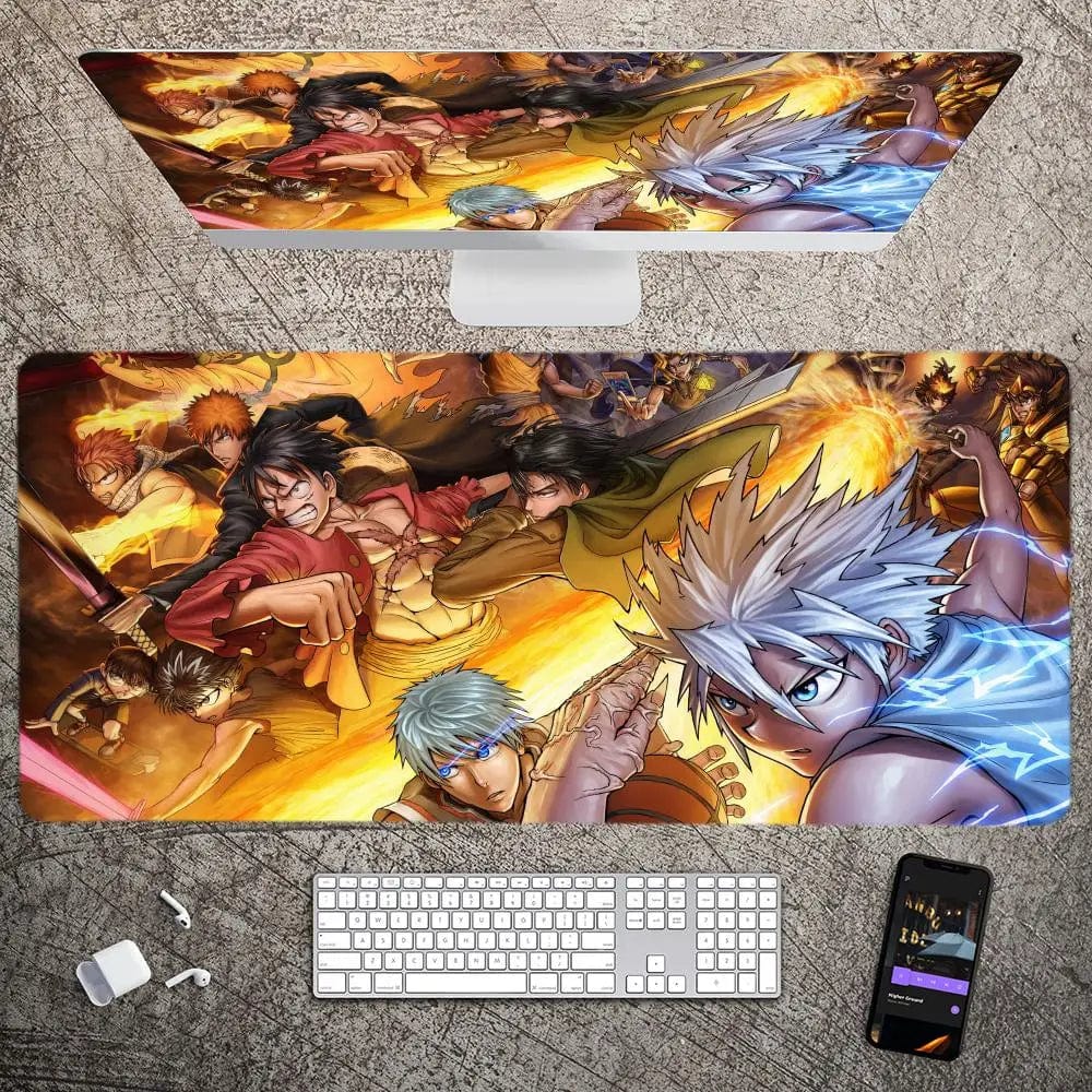 Canvanation z10 / 900x400x5mm Tapis De Souris - Anime Japonais One Piece Luffy Zoro