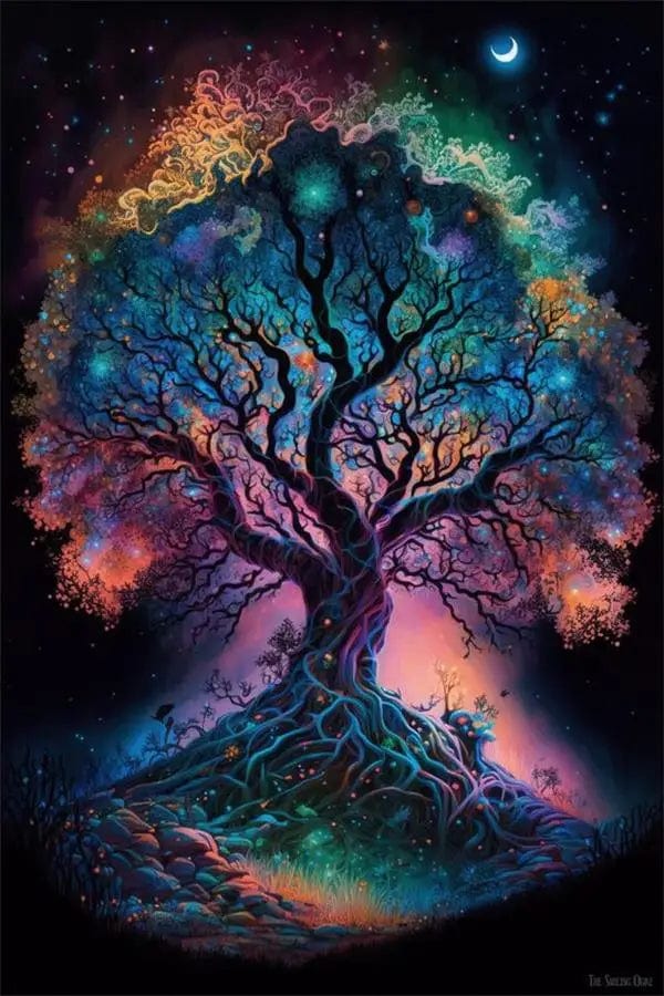Canvanation Affiche - Arbre De Vie Forêt Enchanté