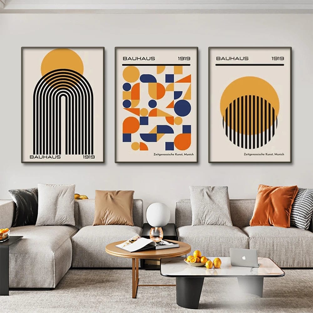 Canvanation Affiche Bauhaus Moderne Salon