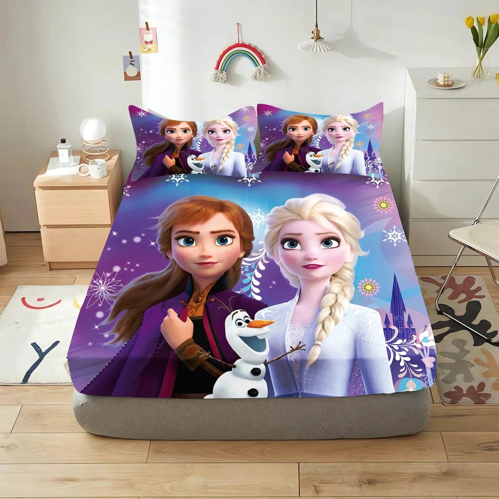 Canvanation Housse de Couette Frozen - Un Voyage Magique au Coeur de l'Hiver