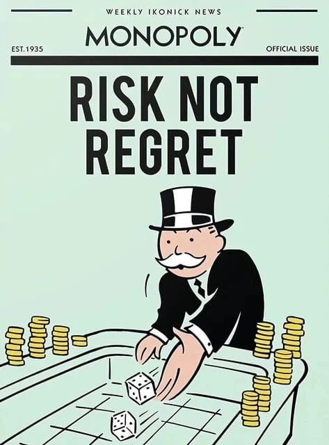 Canvanation Orange / 20x30cm No Frame Affiche Alec Monopoly Motivation