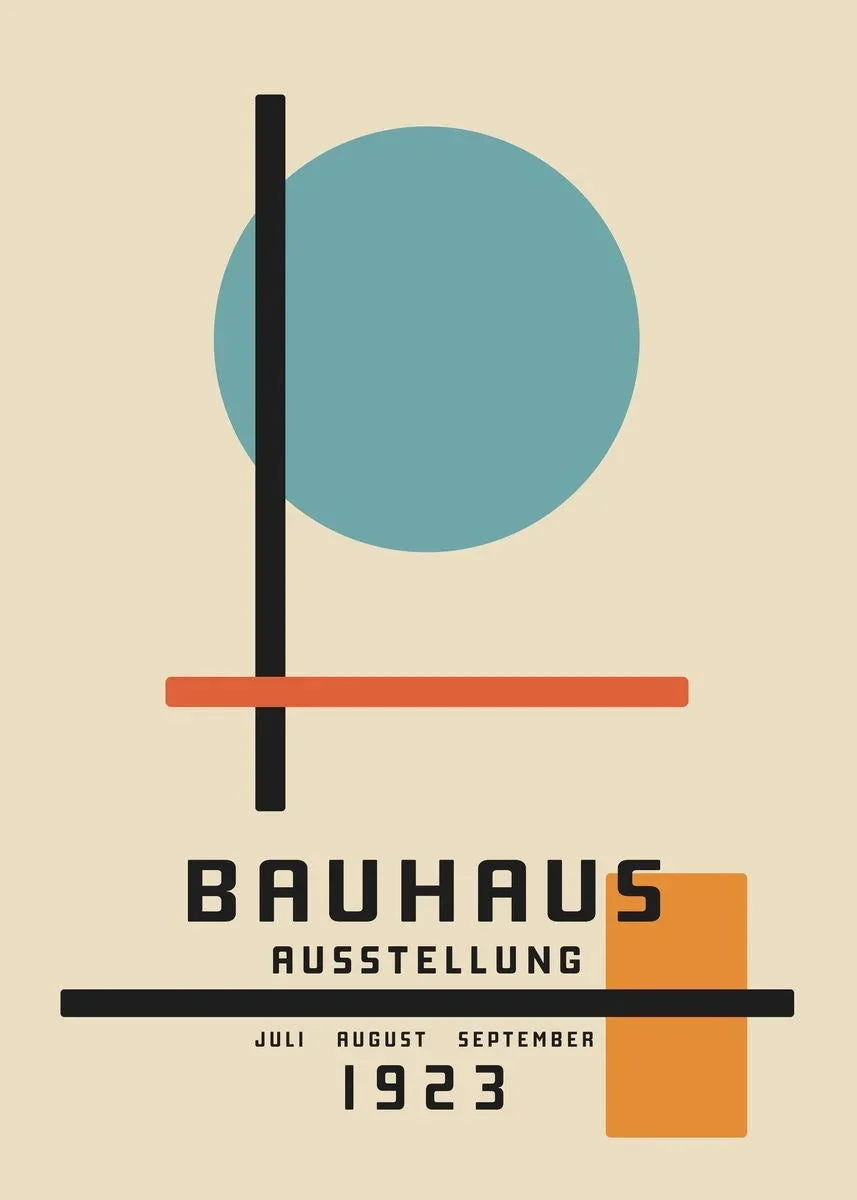 Affiche Bauhaus Simple Géométrique