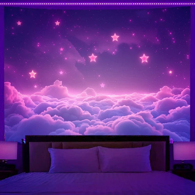 Canvanation 85X75CM / 2 Tapisserie Espace - Voyagez au cœur des étoiles