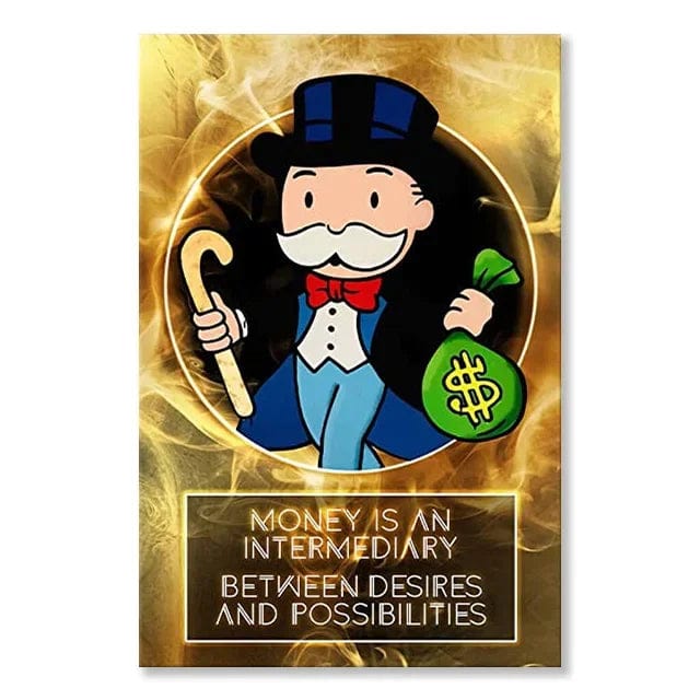 Canvanation 11 / 40x60cm Affiche Moderne Monopoly Alec Pop Art