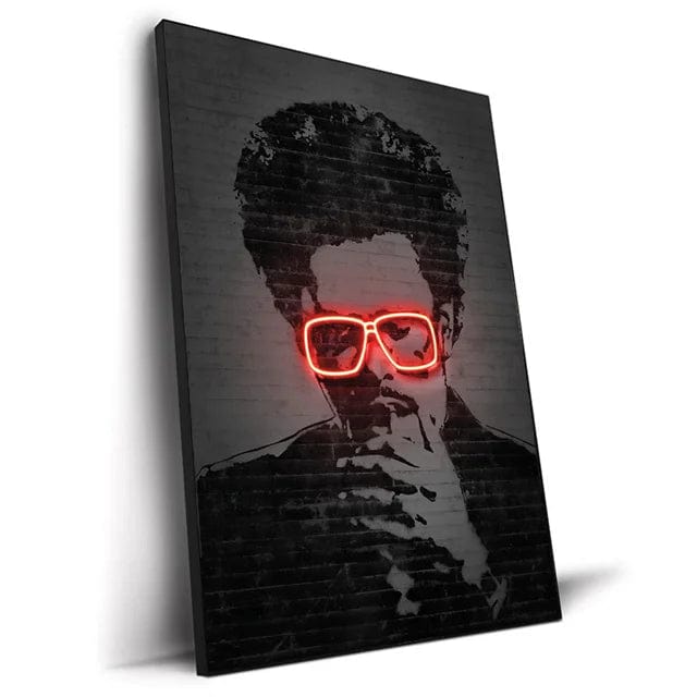 Canvanation P / 20x30cm Affiche Abstrait Neon Rap Star