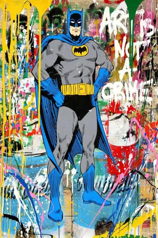 Canvanation PF7885 / 70x90cm Affiche Street Art Super Héros