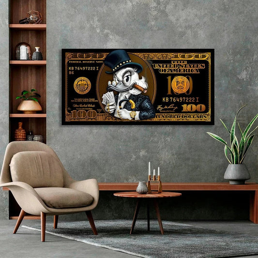 Canvanation Affiche Pop Art Picsou Billet De Banque