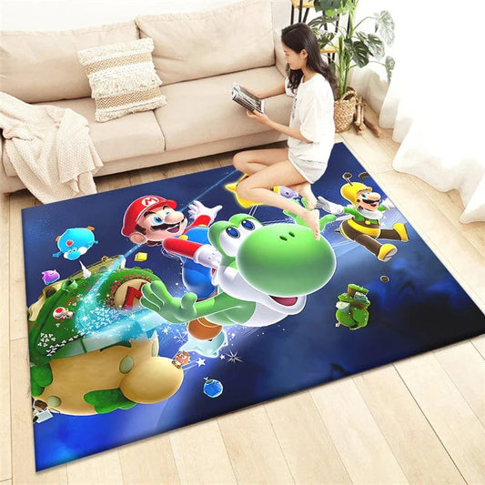 Canvanation Tapis De Chambre - Super Mario Game HD