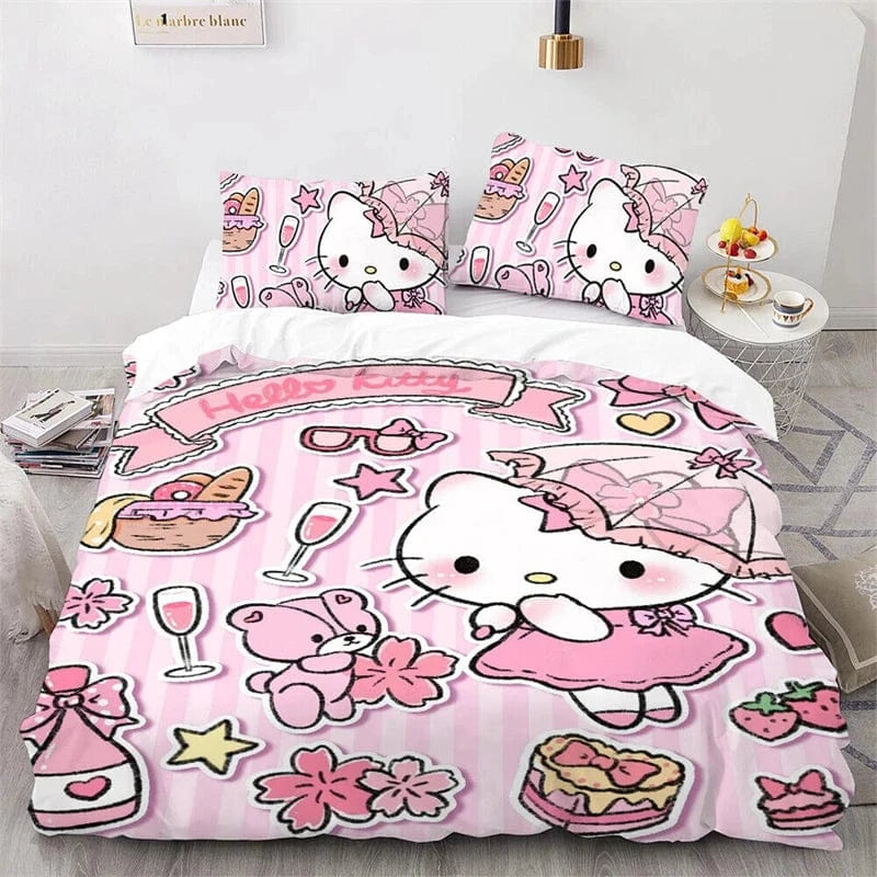 Canvanation Housse De Couette - Kawai Hello Kitty