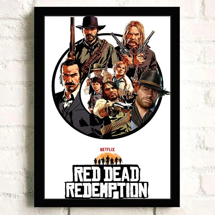 Canvanation 24 / 50X70cm Affiche Jeu Populaire Red Dead Redemption 2