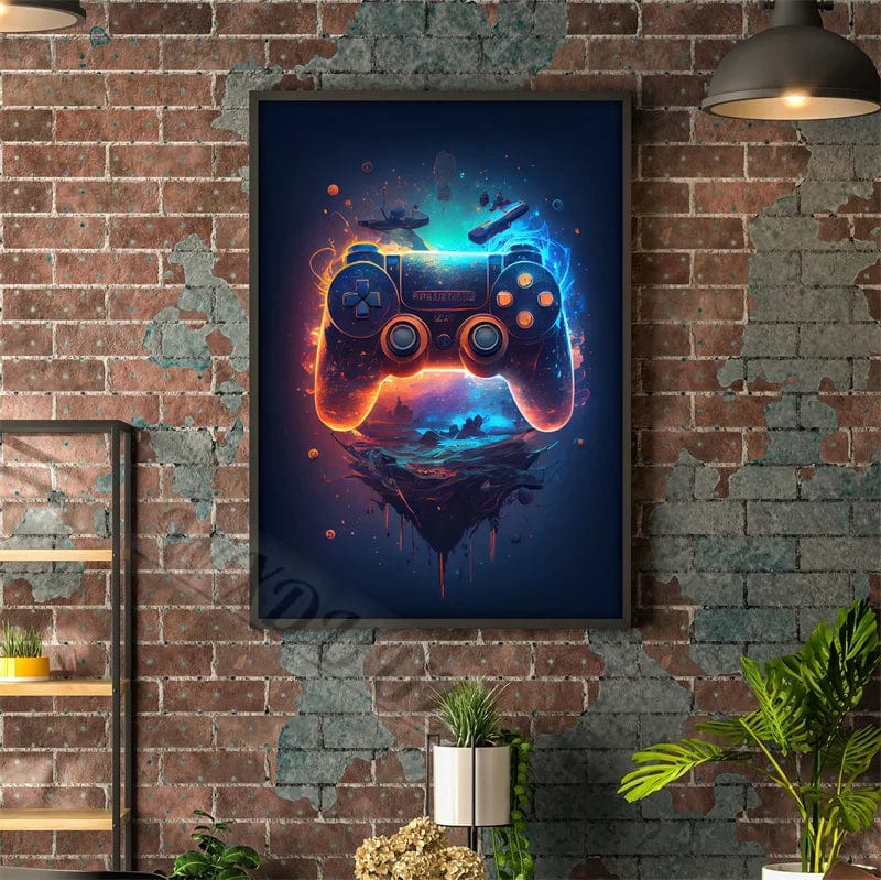 Canvanation 17 / 50x70cm Affiche Chambre 80s Coloré Punk Neon Gaming
