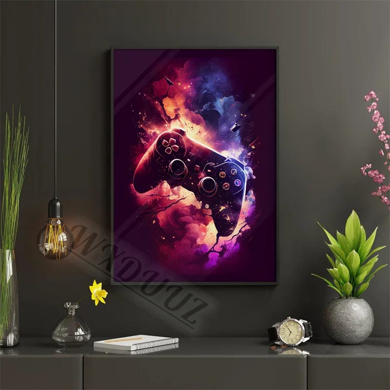 Canvanation 23 / 50x70cm Affiche Chambre 80s Coloré Punk Neon Gaming