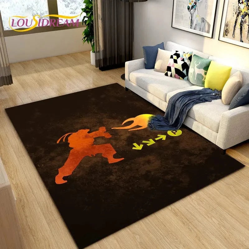 Canvanation Tapis De Chambre - Street Fighter Retro Game Gamer