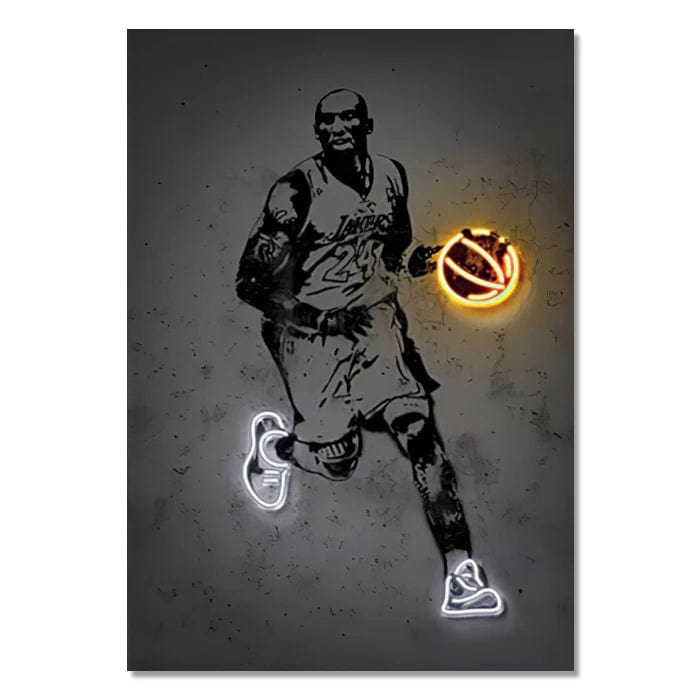 Canvanation Style 7 / 20X30cm Affiche Neon Joueurs De Foot