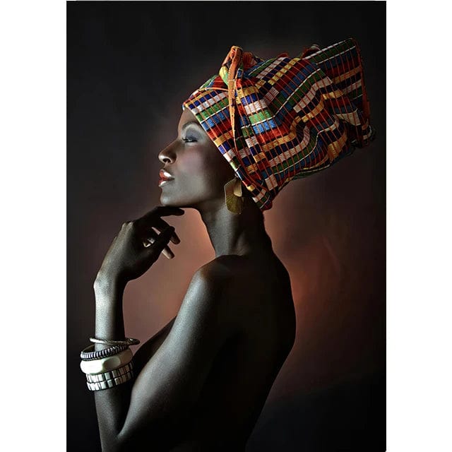 Canvanation L / 30x40cm Affiche Africain Femme Noir