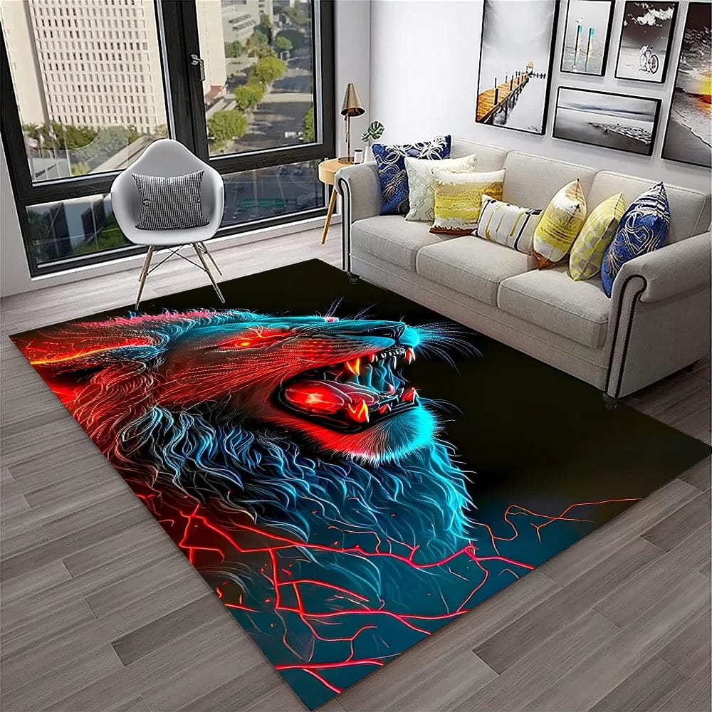 Canvanation 6 / 120x160cm Tapis De Chambre - 3D Dream Lion Animal