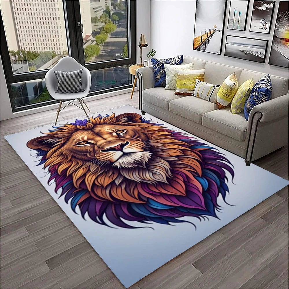 Canvanation 18 / 120x160cm Tapis De Chambre - 3D Dream Lion Animal