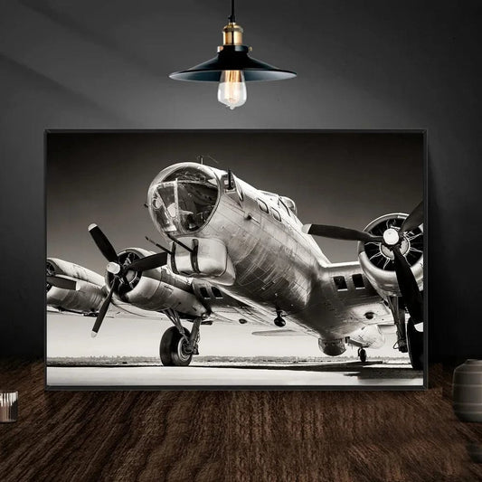 Canvanation Affiche Poster Avion Vintage