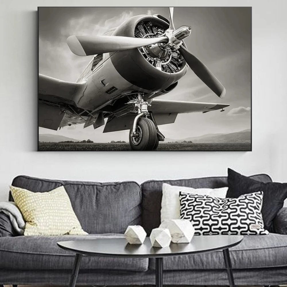 Canvanation Affiche Poster Avion Vintage