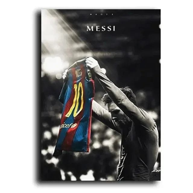 Canvanation 12 / 30x40CM Poster Football Stars Messi Ronaldo
