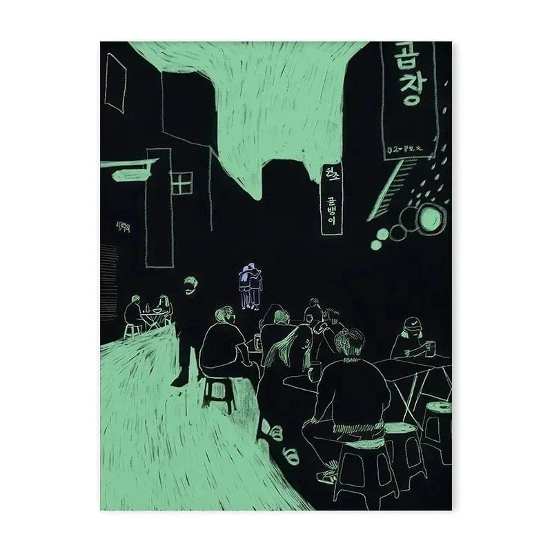 Canvanation 13 / 40x60cm Affiche Japonais Vintage Abstrait Open Your Mind