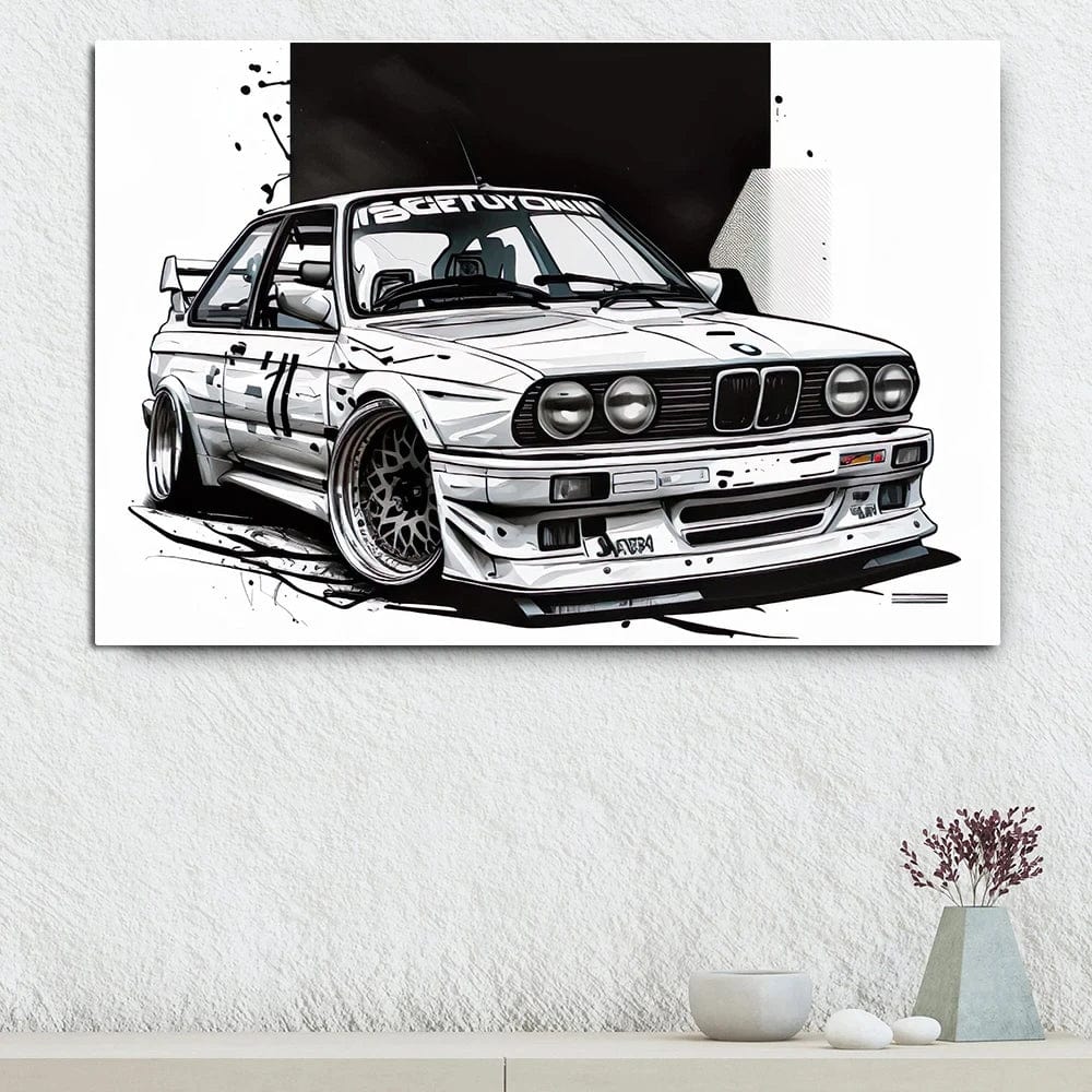 Canvanation Affiche Voiture Sport Vintage Retro