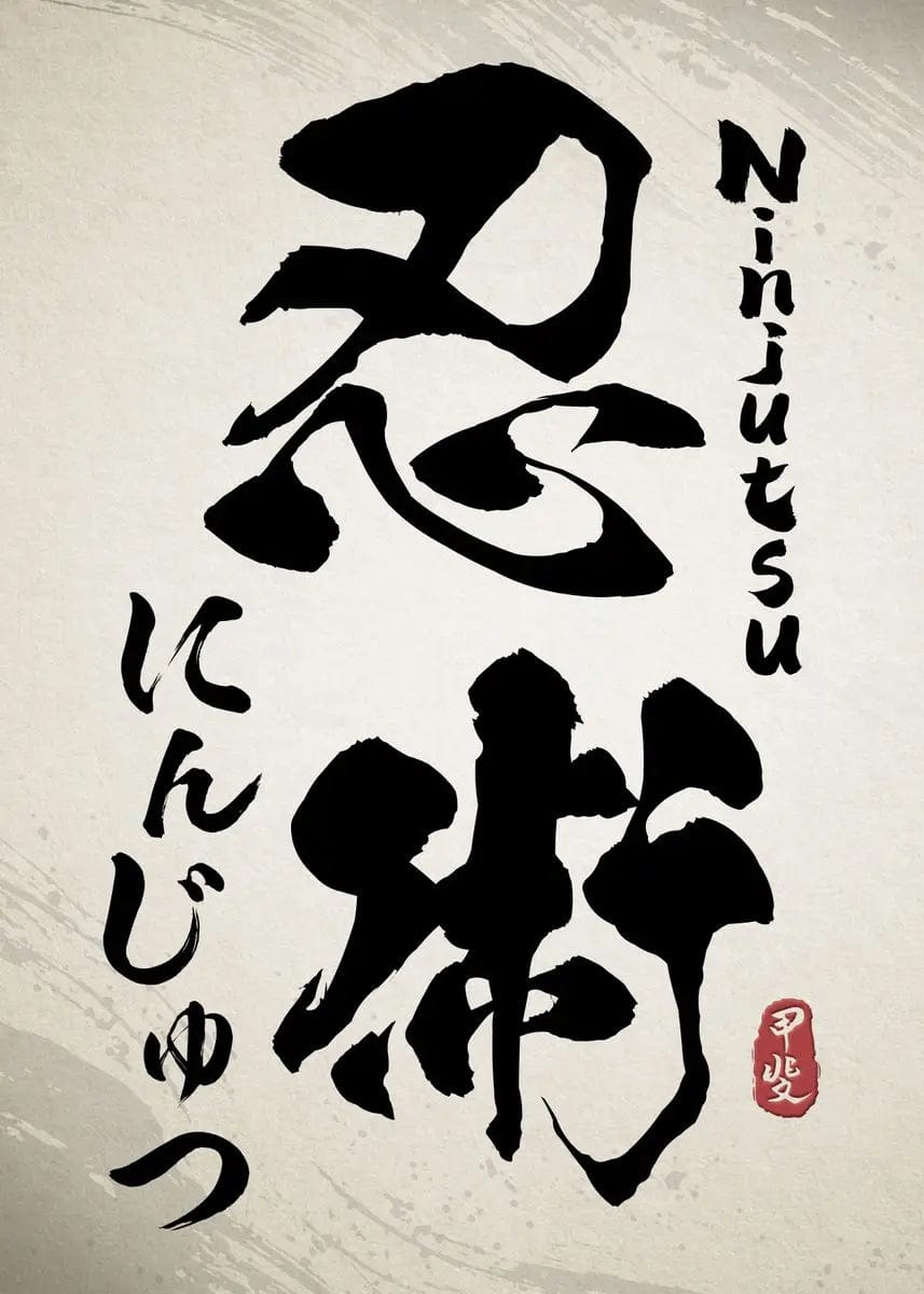 Canvanation 70X100cm / 13 Affiche Japonaise Calligraphie Chinoise Wushu Kanji