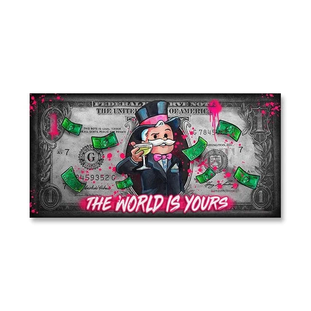 Canvanation SW8716 / 20x40cm Affiche Pop Art Picsou Billet De Banque