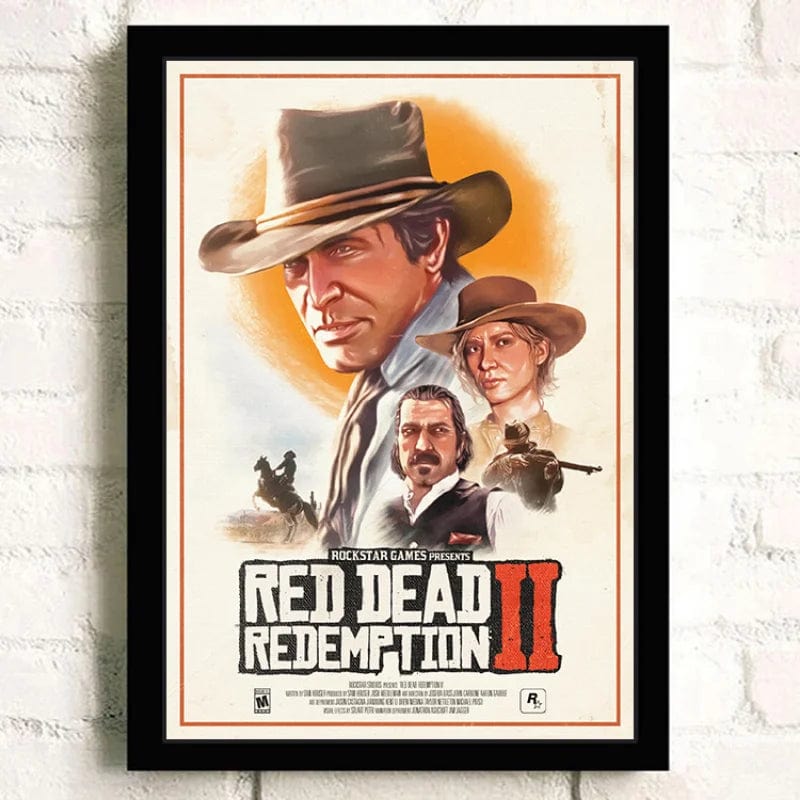 Canvanation Affiche Jeu Populaire Red Dead Redemption 2