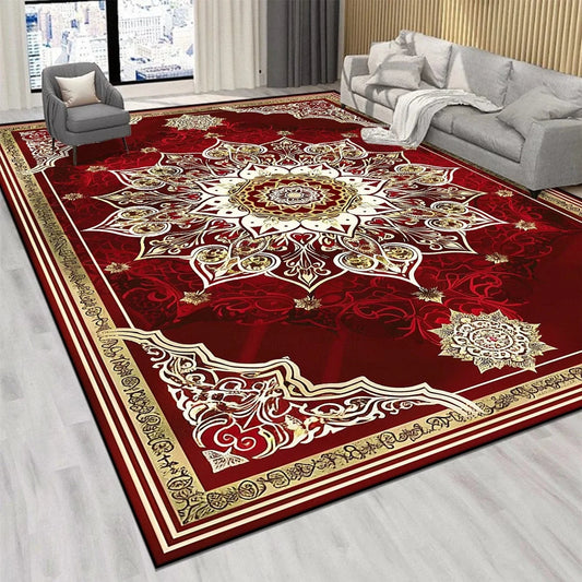 Canvanation Perse Rouge De Luxe / 140x200cm 55x78.7in Tapis De Salon - Perse Rouge De Luxe