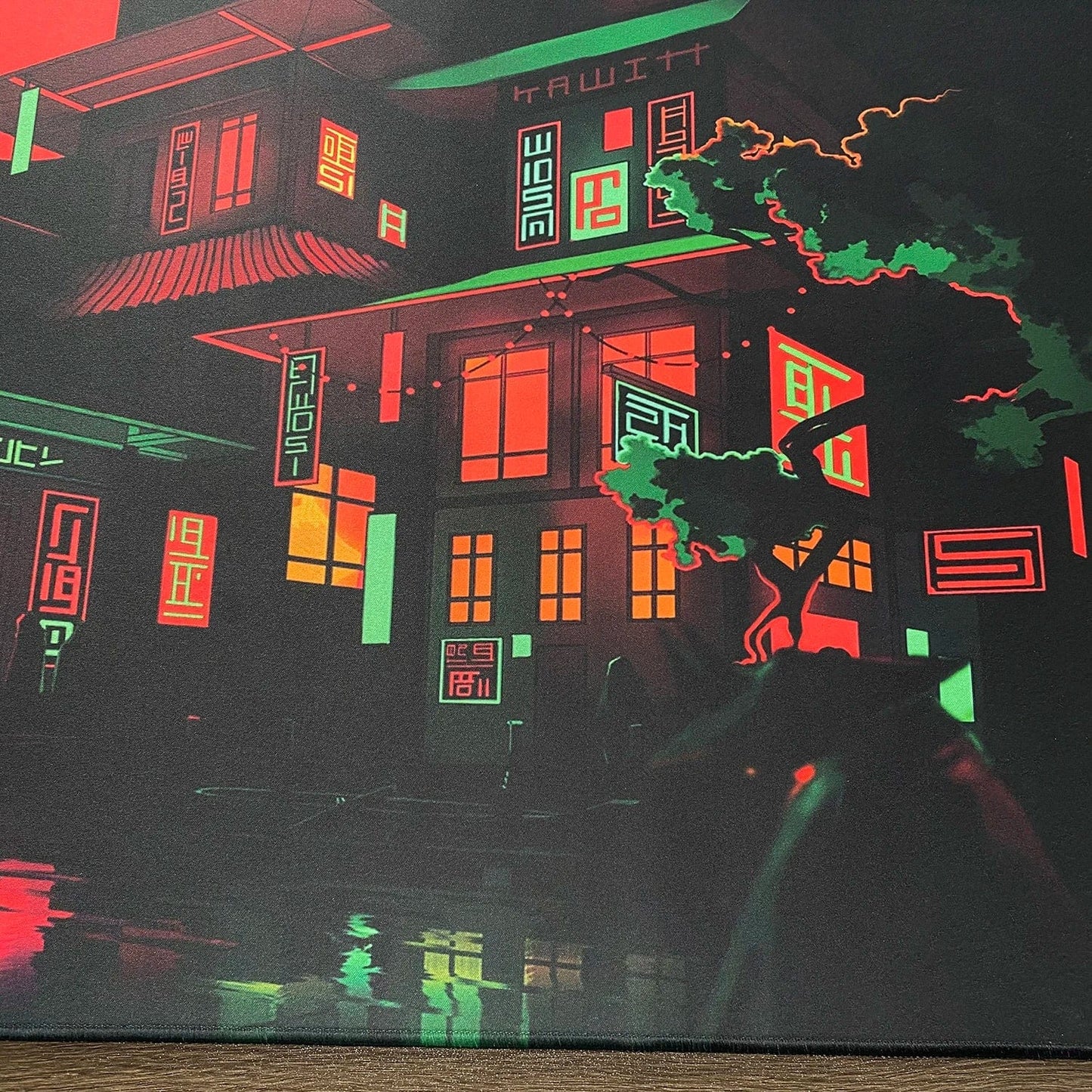 Canvanation Tapis De Souris - Cyberpunk Gaming Ville Tokyo