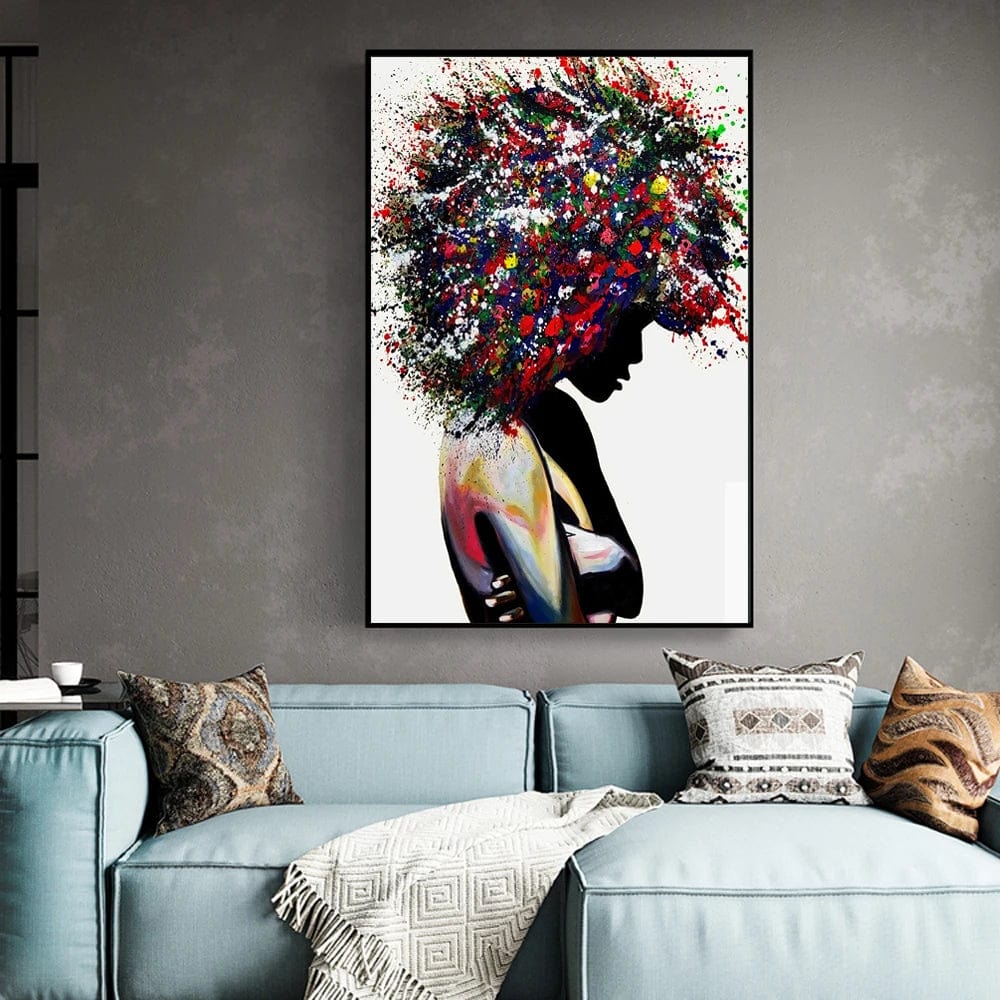 Canvanation Affiche Femme Graffiti Pop Art