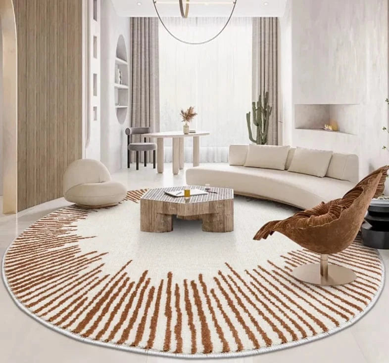 Canvanation K / Diametre 80cm Tapis De Salon Rond - Moelleux Et Doux