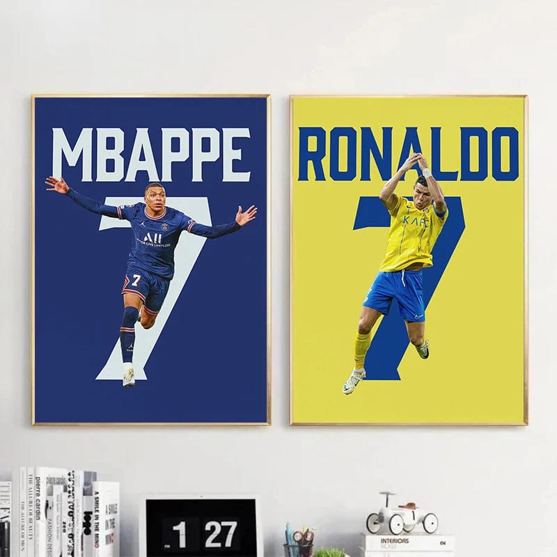 Canvanation Affiche Football - Numéro De Joueur