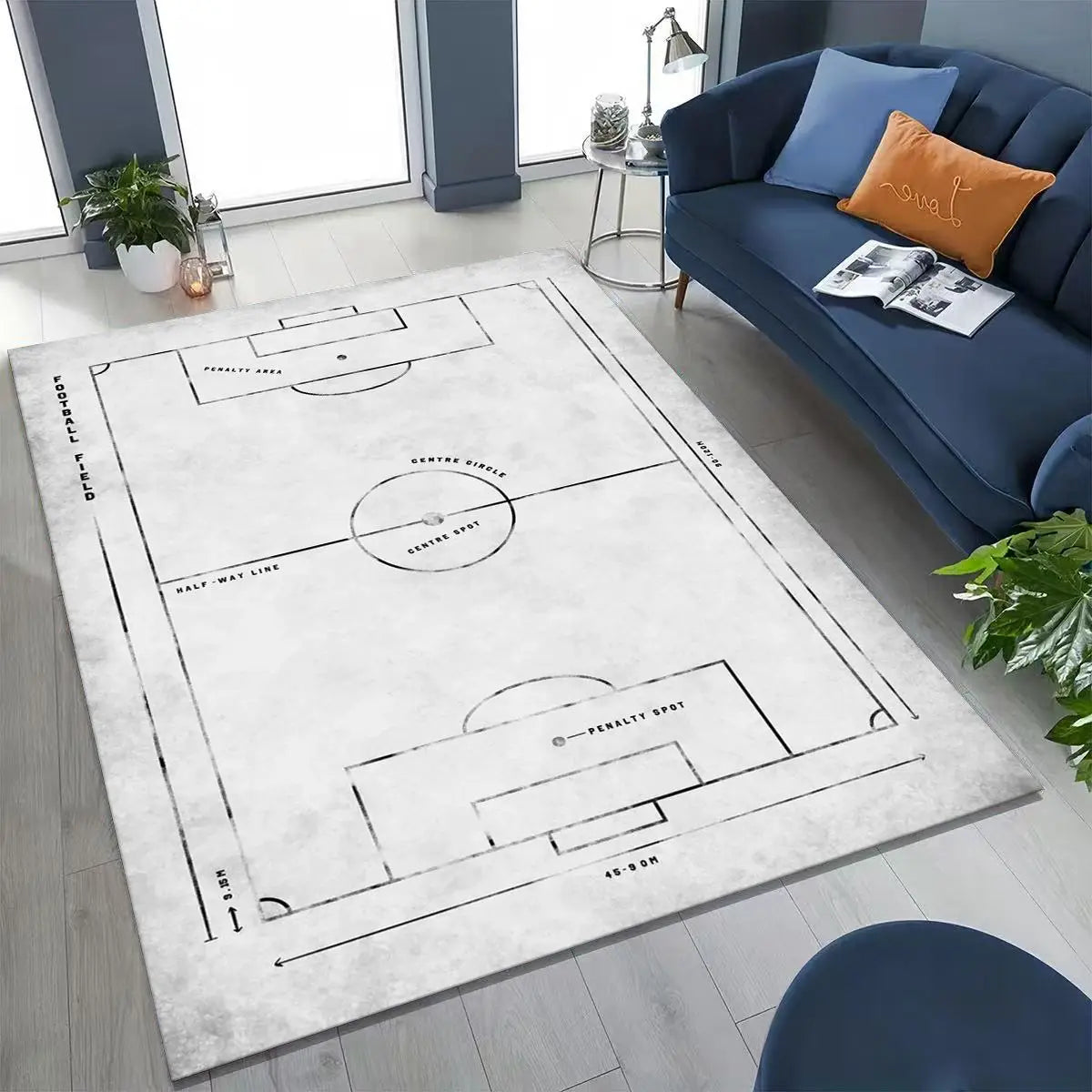 Canvanation 19 / 230x160cm( 90x62in ) Tapis De Chambre - 3D Terrain De Football Stade