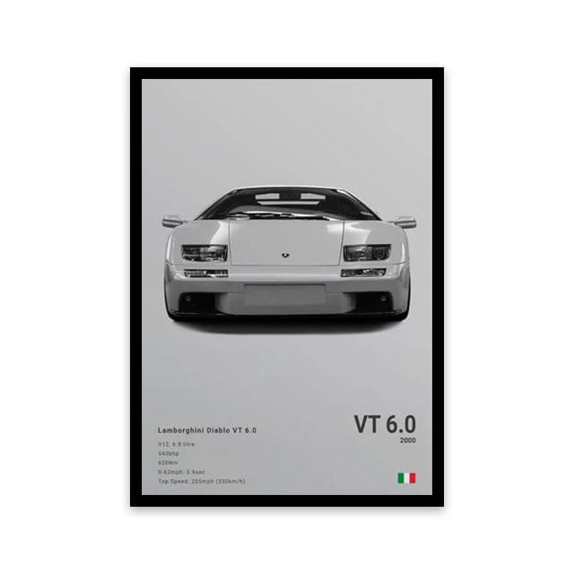 Canvanation Affiche Voiture Sportif R8 RS3 M3 M5