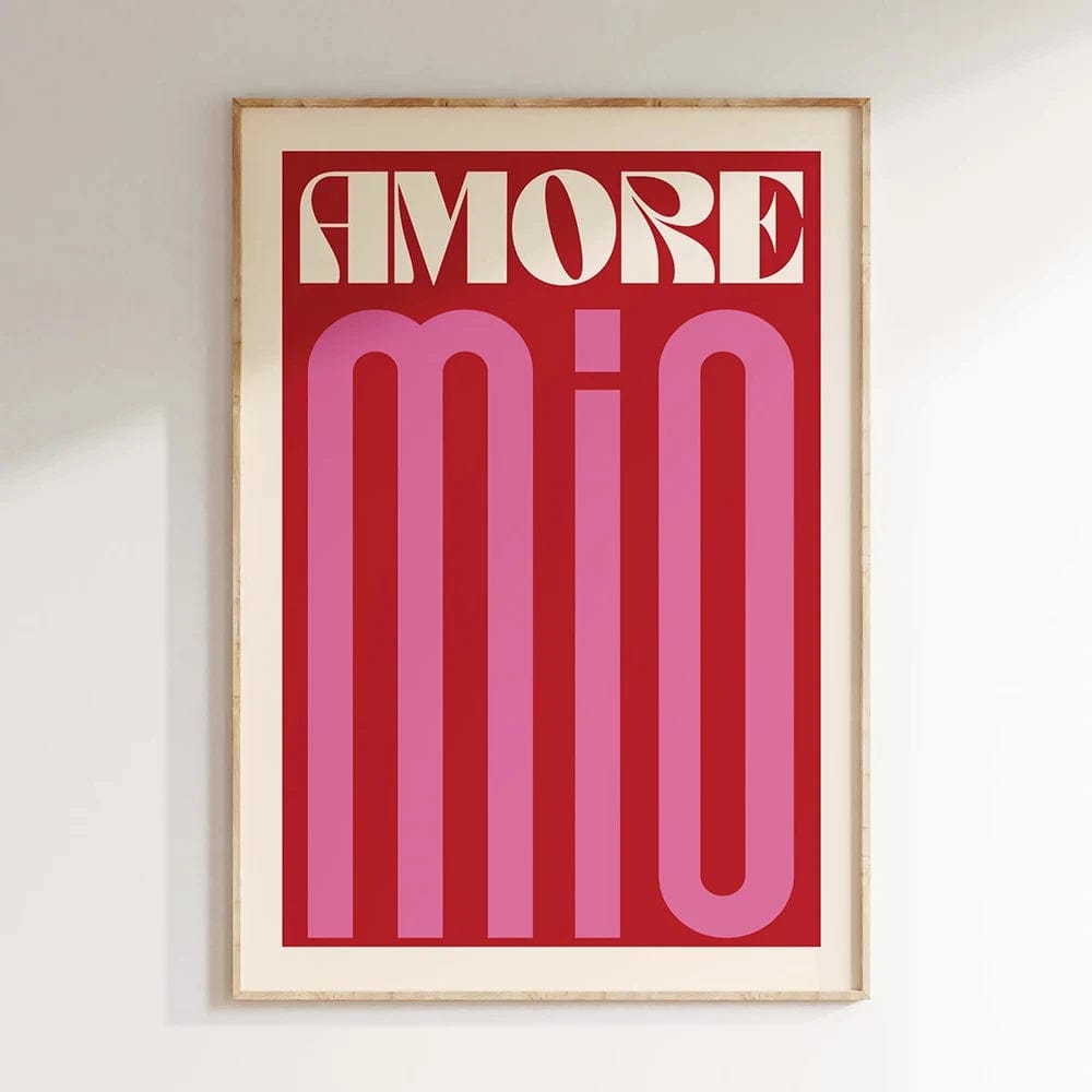 Canvanation 25 / 20x30cm Affiche Citation Ciao Amore Espagnol