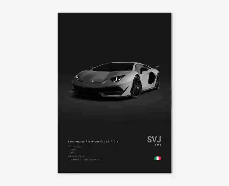 Canvanation 15 / 50x75cm Affiche Voiture Lamborghini Luxe Sto Veneno Urus Aventador SVJ